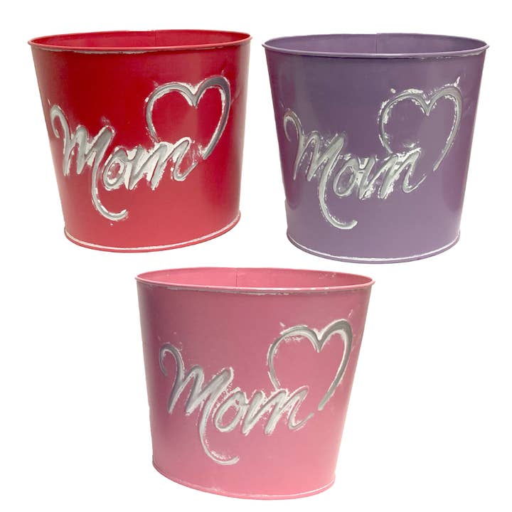Jacobson - Wholesale Plant Pot - 7.5"D Assorted Metal Pot Covers - Mothers Day