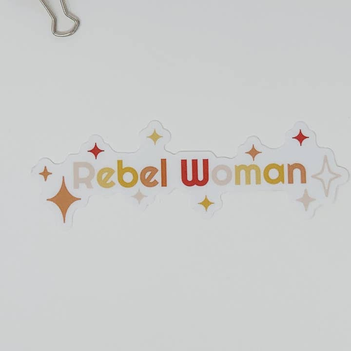 Rebel Woman Sticker for wholesale by Denali Paper Co.