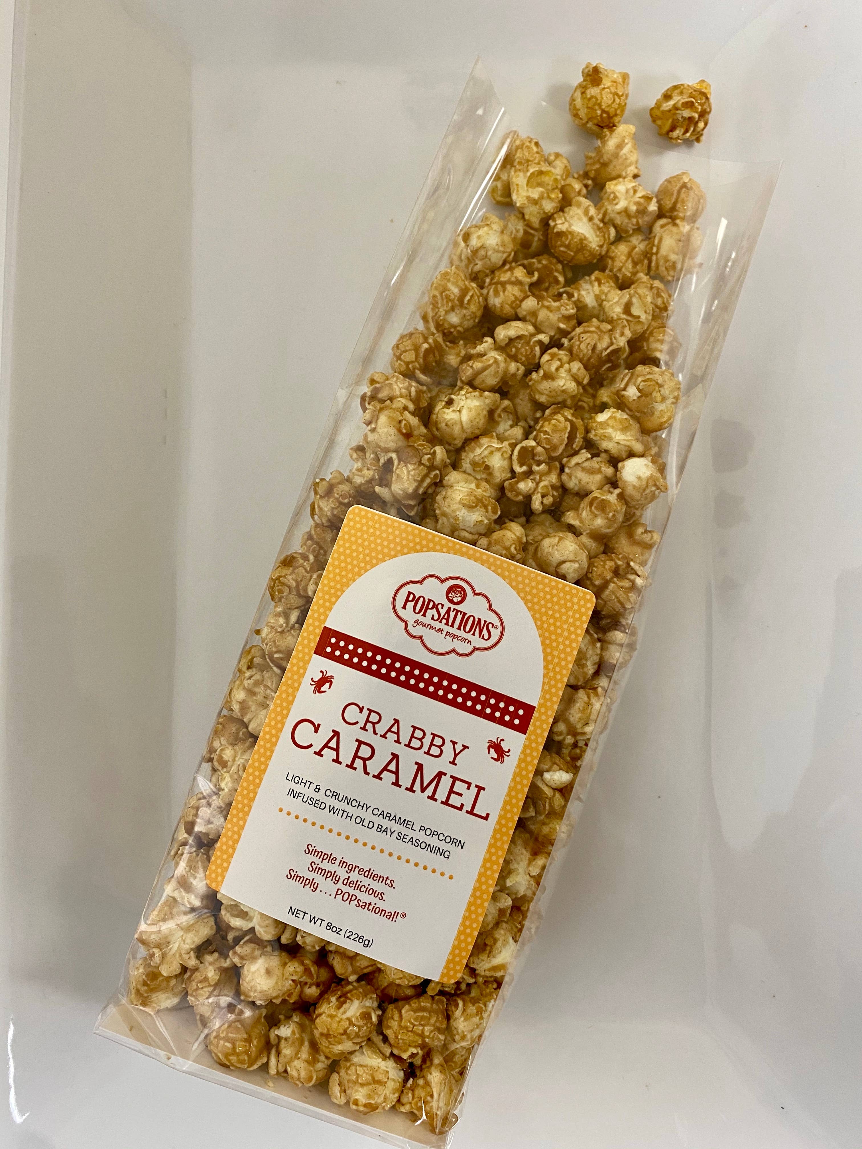 Popsations Popcorn Company - Wholesale Popcorn - Caramel Popcorn 8oz Ribbon Bag13