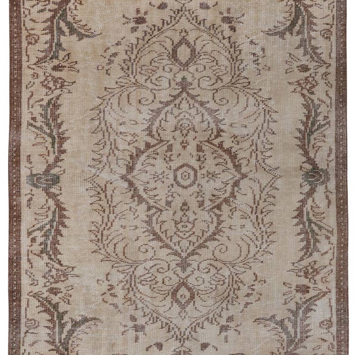 Beige Brun Vintage Matta 135 cm x 249 cm för wholesale av Rugtolia