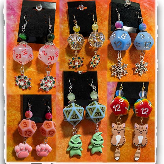 Melody's Menageries (Critical Crystals) - Wholesale Jewelry Set - Dice earring wholesale box8