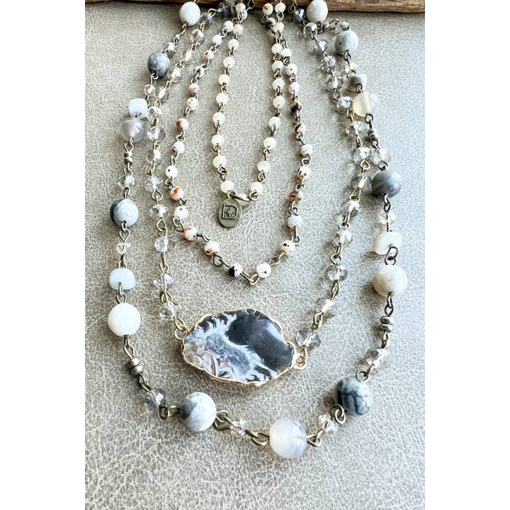 Dylan Designs - Wholesale Pendant/Charm Necklace - Florence Necklace Grey8