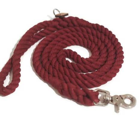 Vinröd rep hund koppel för wholesale av Kai’s Canine Creative