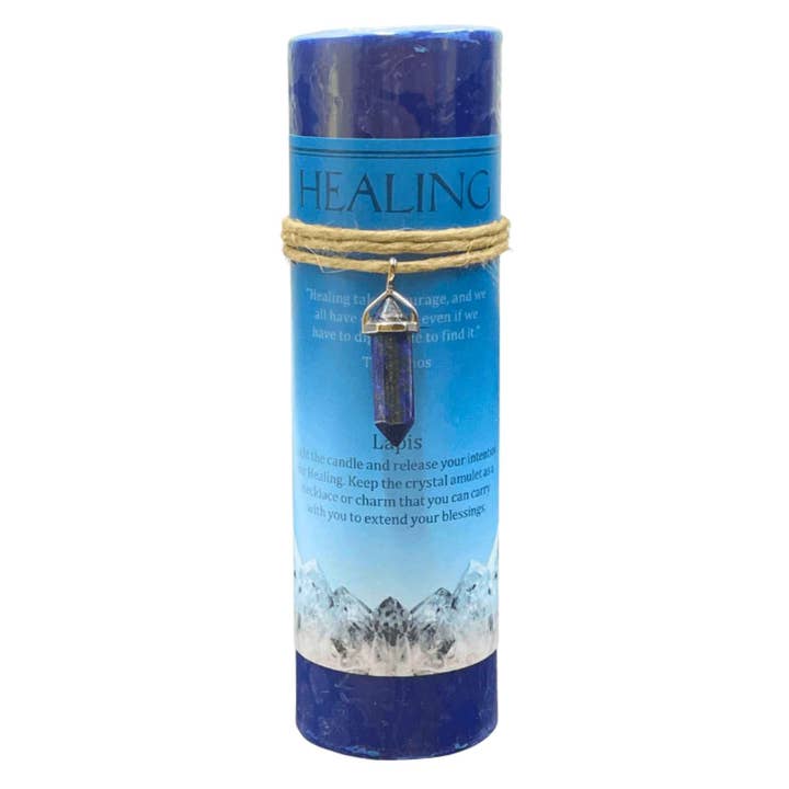 Down To Earth - Wholesale Pillar candle - Crystal Energy Pillar Candle.10