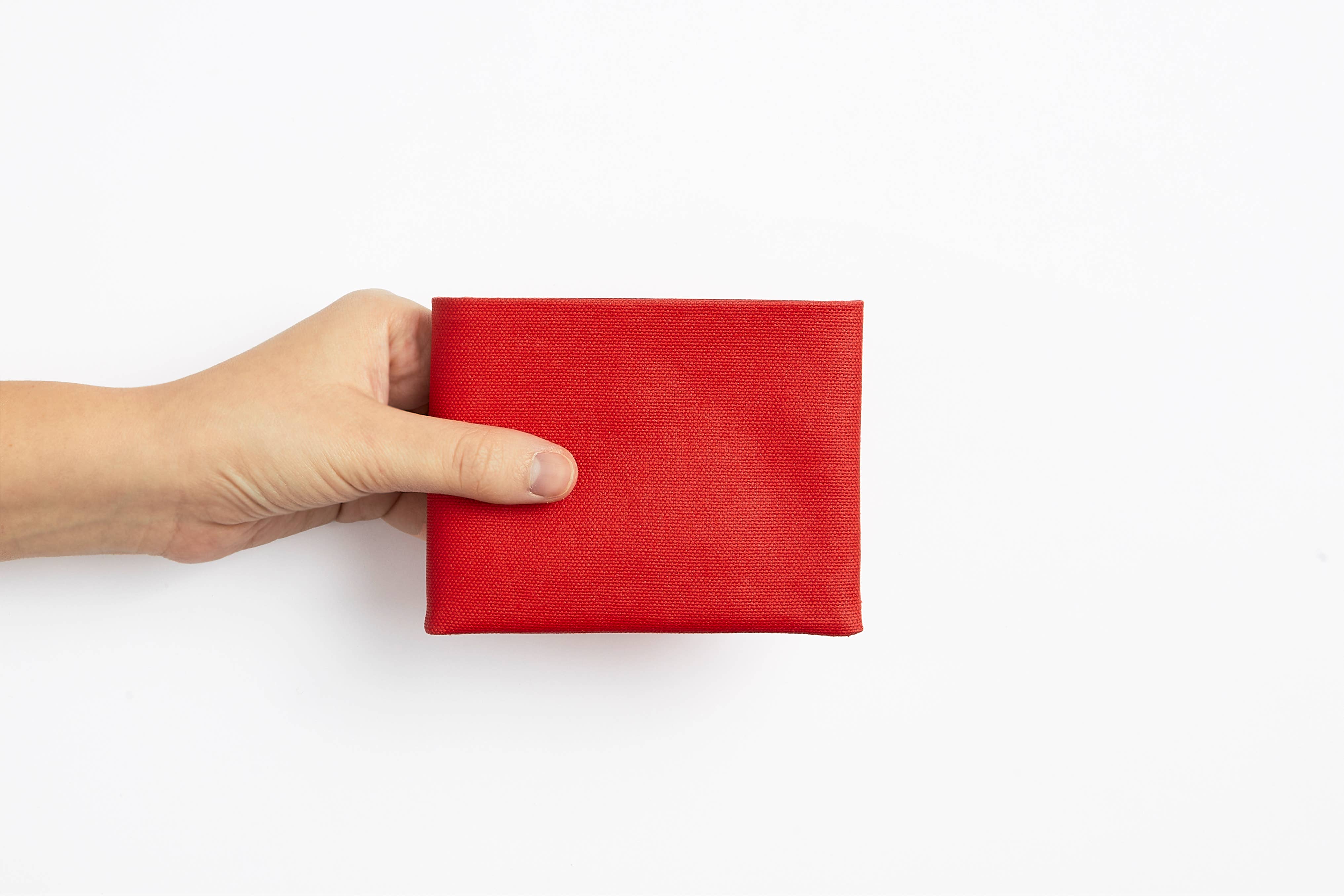 Carre Royal - Wholesale Wallet - Men's - Red Bifold Canvas Wallet2