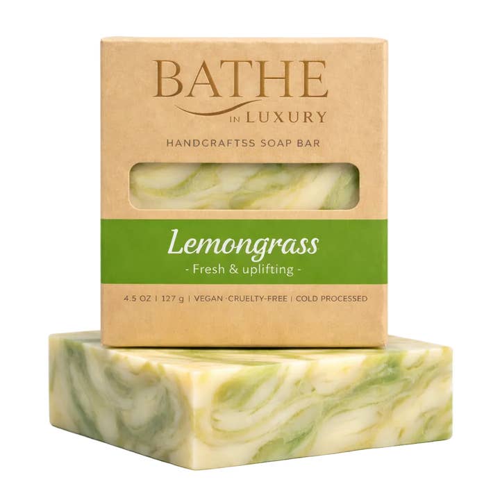 Lemongrass Soap Bar – Zesty Citrus Cleanse for wholesale by Bathe in Luxury