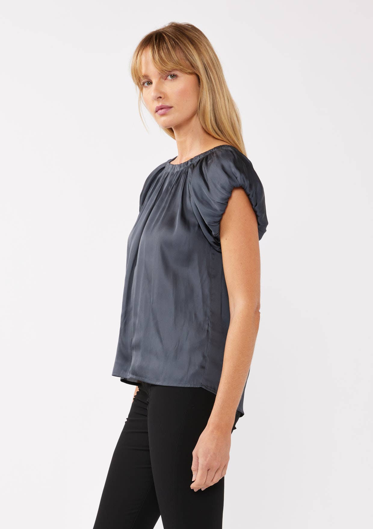 Lovestitch - Wholesale Blouse - Women's - Short Sleeve Raglan Top with Back Tie6