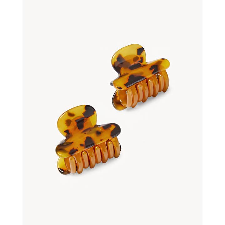 MACHETE - Wholesale Haarclip - Dames - Dubbele erfstukklauwen in klassieke schildpad2