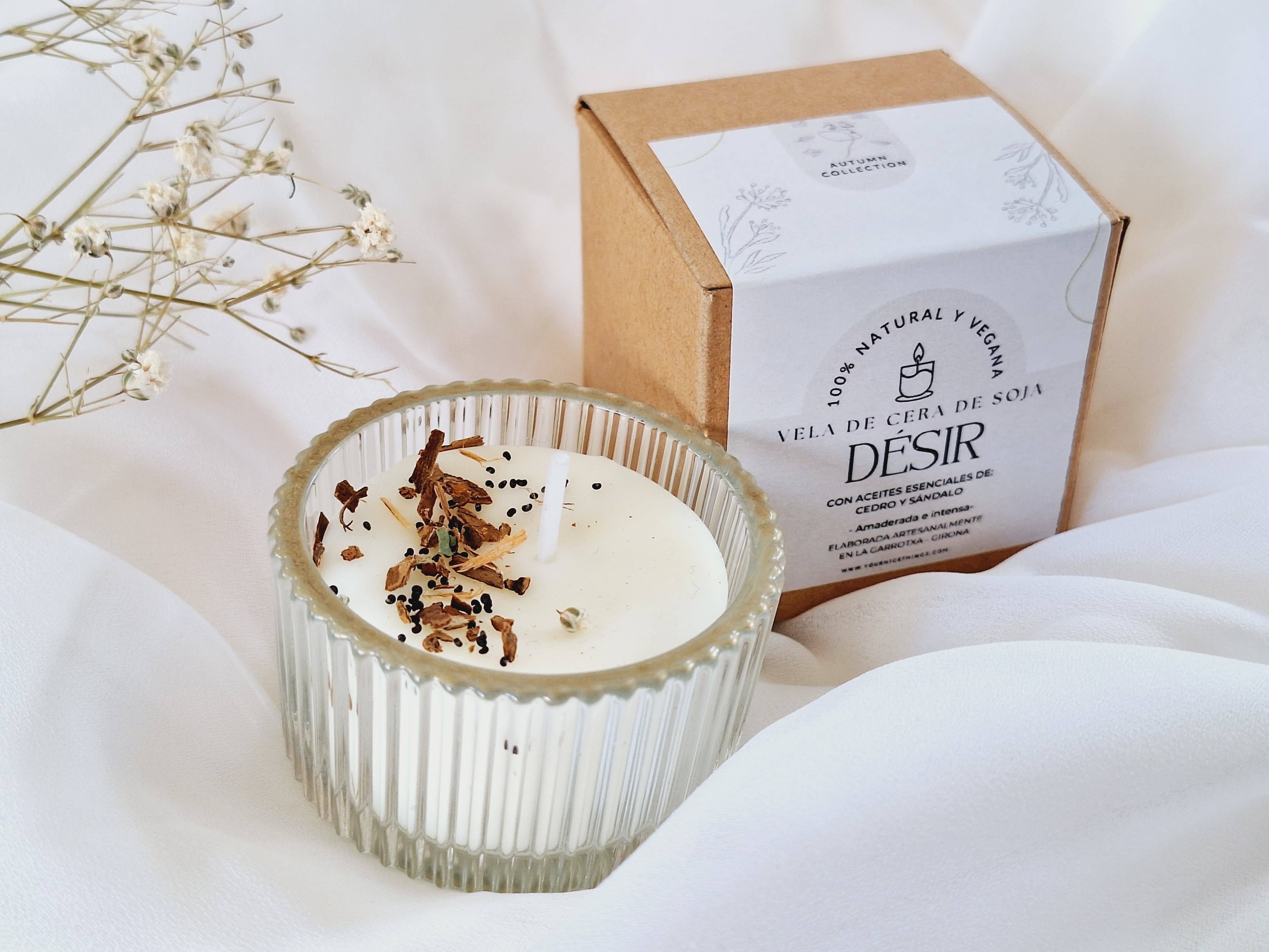 Your Nice Things - Candles - - Wholesale Jar/filled candle - Soy candle in glass jar (mini) cedar and sandalwood1