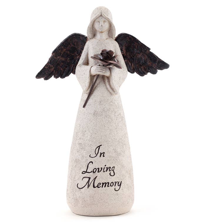 Napco - Wholesale Decorative Figurine - Angels Holding A Rose Sympathy 2 Assorted Item # 134832