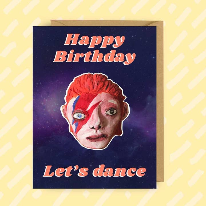 The Queer Store - Wholesale Birthday Card - David Bowie Inspired Birthday Card | Pop Culture | 80s