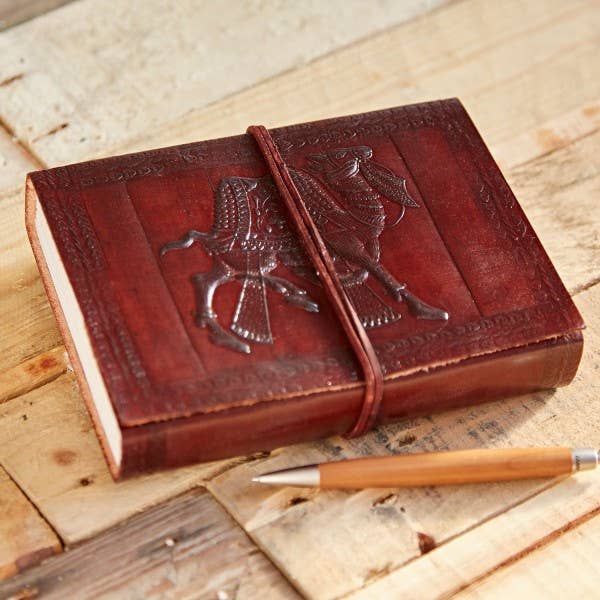 The Paper High Gift Company Limited – Großhandel Tagebuch – Handgefertigtes Lederjournal mit geprägtem östlichem Symbol7