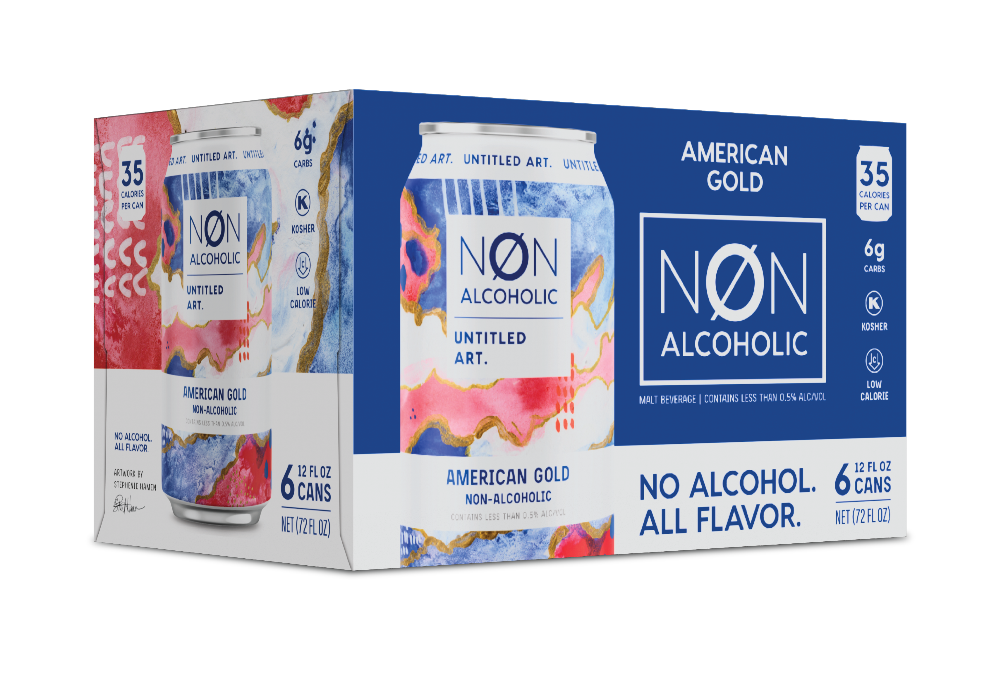 Untitled Art - Wholesale Non-Alcoholic Beer - FLVR! NA American Gold1