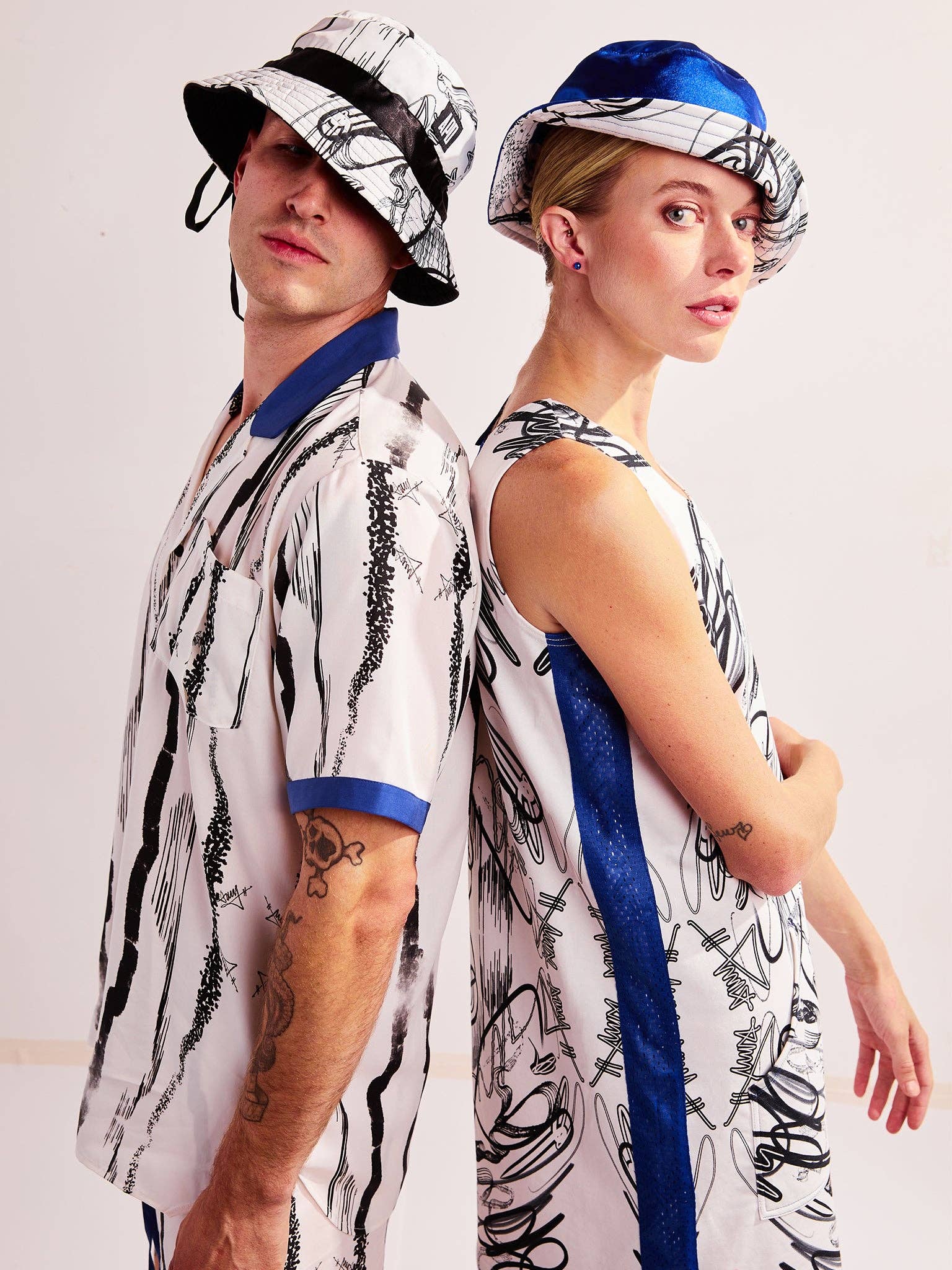 Amy Page DeBlasio - Vendita all'ingrosso Camicia button down - Uomo - Camicia abbottonata in Tencel con stampa personalizzata13