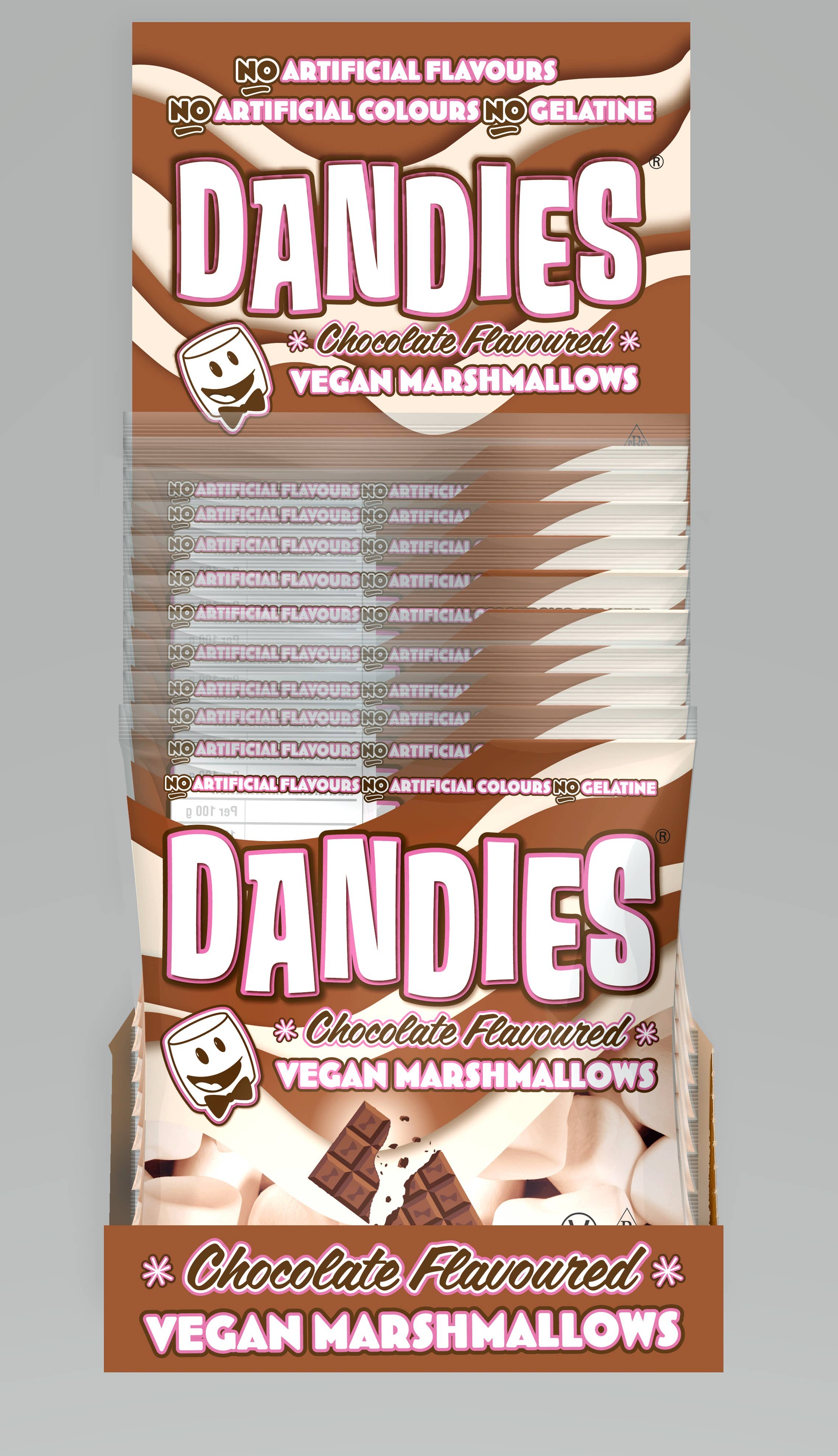 Goodness Goodies – Engroshandel Marshmallow – Dandies veganske skumfiduser med chokoladesmag1