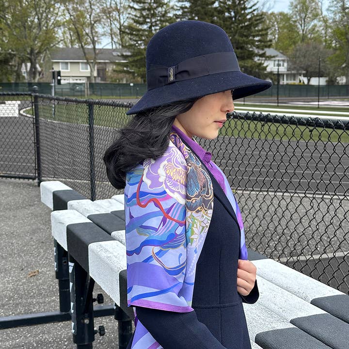 Yuke Li Studio - Wholesale Scarf – Women's - 100% Silk Scarf--Swallow-Asian Style 5