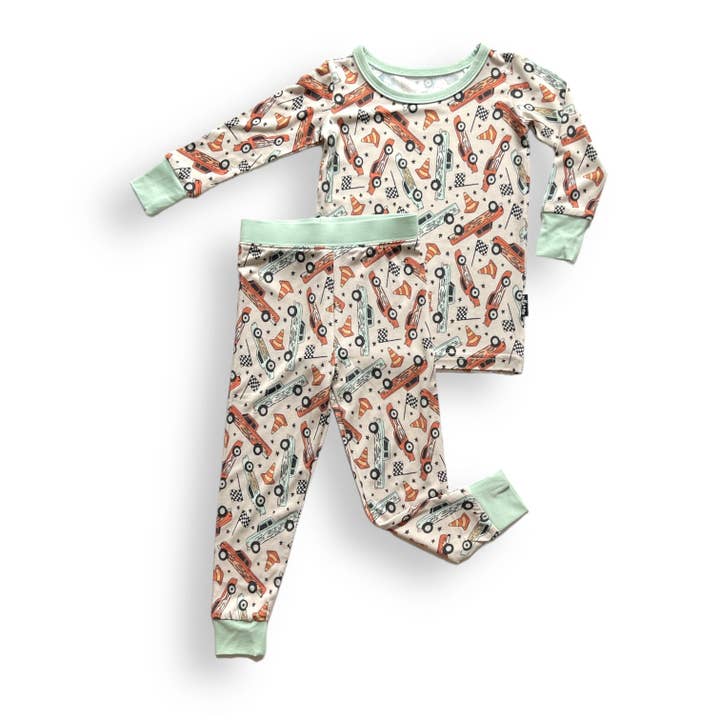 LONG SLEEVE 2 PIECE SETS- Hot rod for wholesale by millie + roo LLC