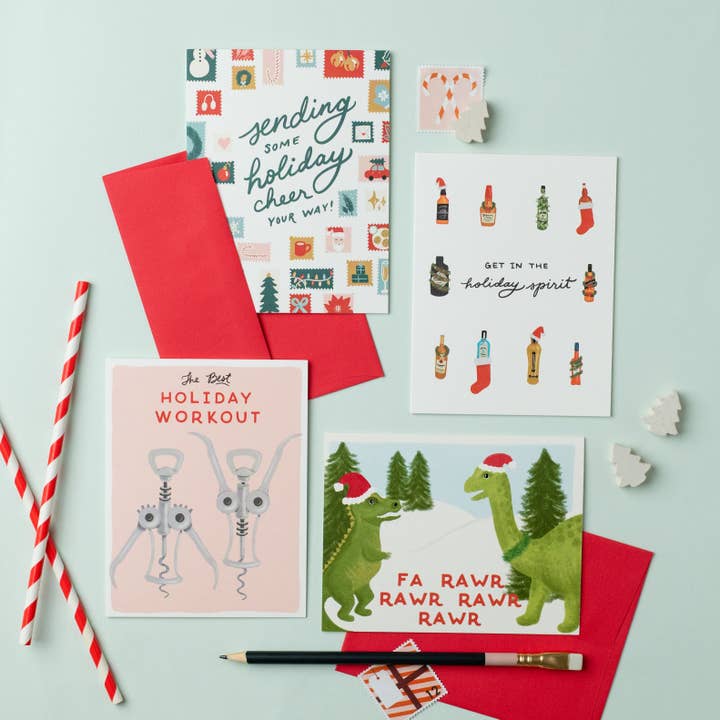 Slightly Stationery - Wholesale Christmas Card - Holiday Stamps Card | Christmas Card1