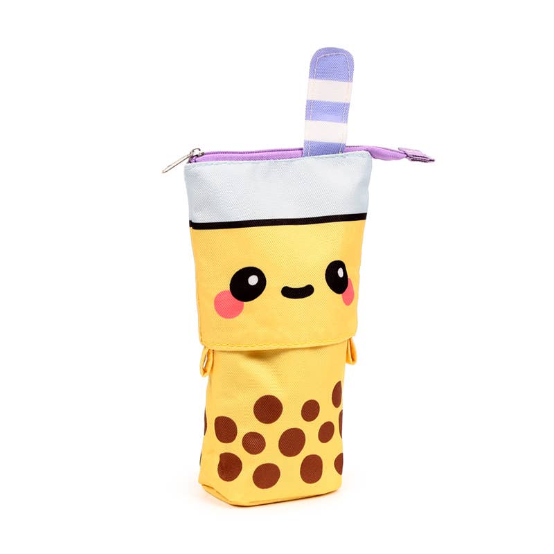 Puckator EU - Wholesale Pencil Case/Pouch - Foodiemals Boba the Bubble Tea Pop Up Canvas Pencil Case4