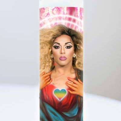 Shangela Celebrity Prayer Candle for wholesale by Cool Story Gifts
