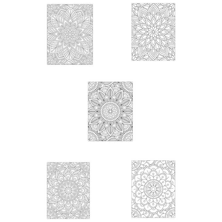 Mystical Monkey Toes - Wholesale Coloring & Activity Book - Adult - Mandala Adult Coloring Sheets With Stackable Crayon7