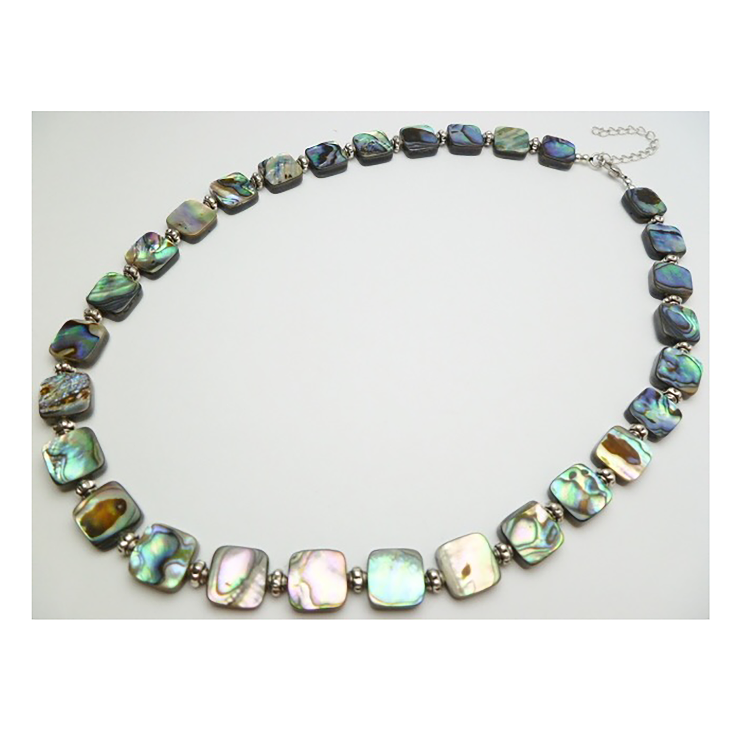 Paradise Treasures Jewelry - Wholesale Beaded/Pearl Necklace - Gorgeous Hawaiian Genuine Paua Shell Necklace, Abalone Mother of Pearl Necklace, N91001