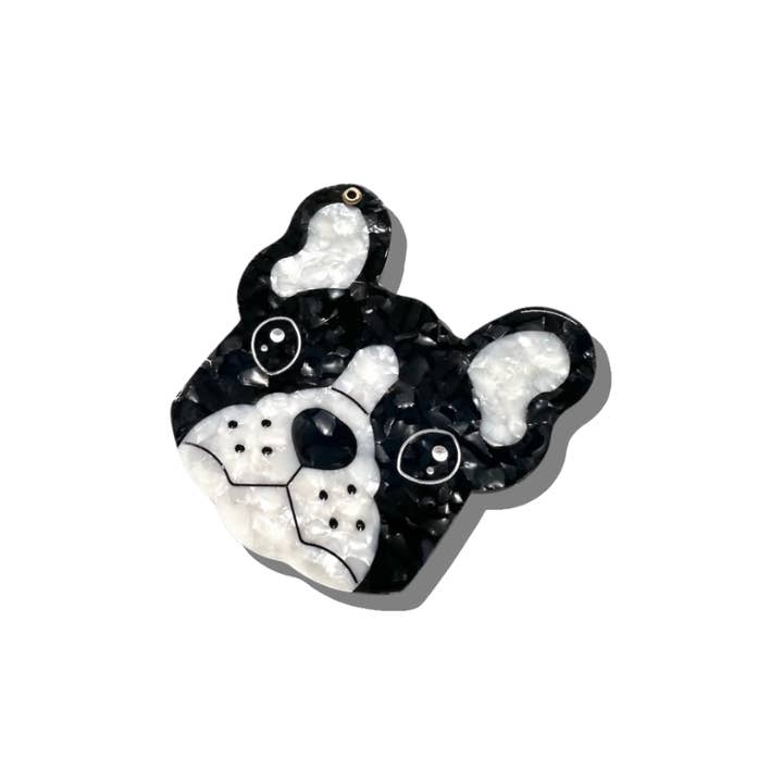 Solar Eclipse - Wholesale Compact Mirror - Hand-painted Frenchie Dog Compact Mirror | Eco-Friendly2