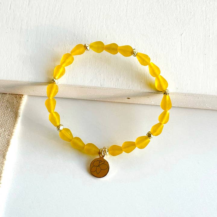 WorldFinds - Vendita all'ingrosso Bracciale con perline - Braccialetto Fiore di Nascita di Marzo3