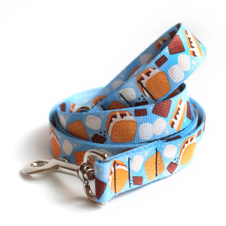 S'more Naps Dog Leash for wholesale by Clive and Bacon, LLC