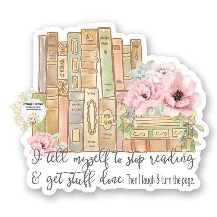 Book - Reading - Vinyl Decal Sticker for wholesale by cottage + crown
