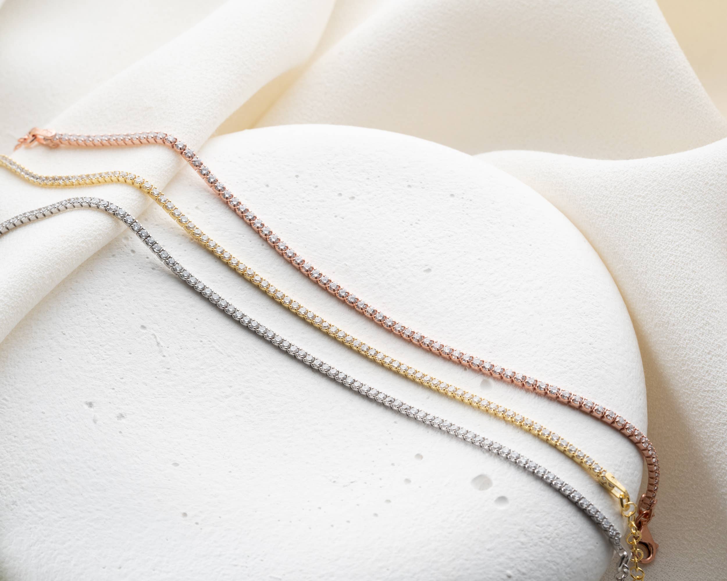 JoyPersonalized - Wholesale Tennis Bracelet - Dainty Tennis Bracelet, Diamond Cubic Zirconia Bracelet 7