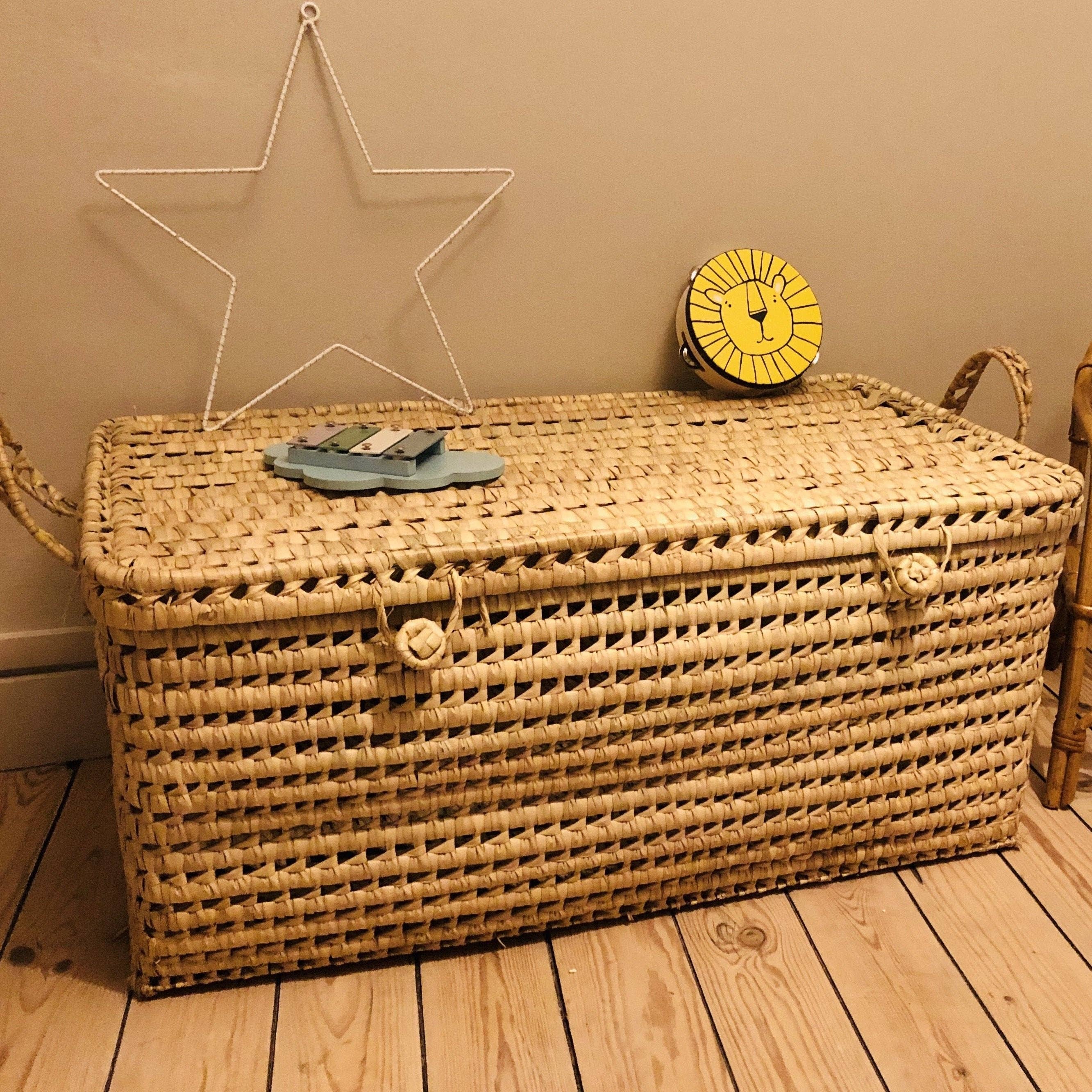 Bohome Living - Wholesale Basket - Kids & Baby - 80cm palm leaf storage case3