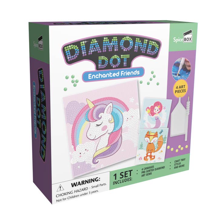 Kits-to-Go Diamond Dots Enchanted Friends for wholesale by SpiceBox Product Development LTD
