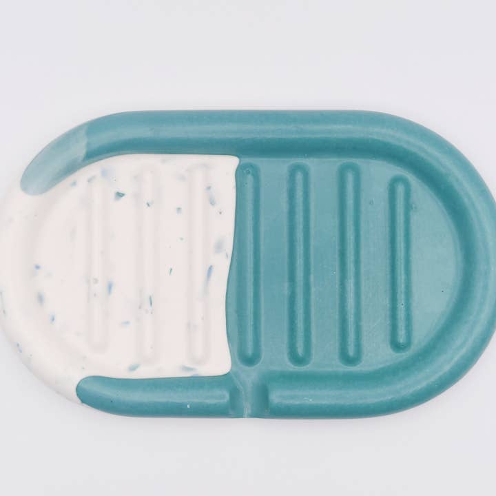 Hey Denise - Wholesale Soap Caddy - Colourful and graphic Jesmonite soap holder5