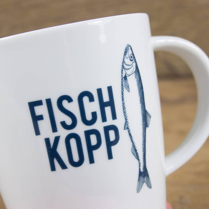 Bow & Hummingbird - Vente Tasse à café - Grand mug en porcelaine maritime Fischkopp3