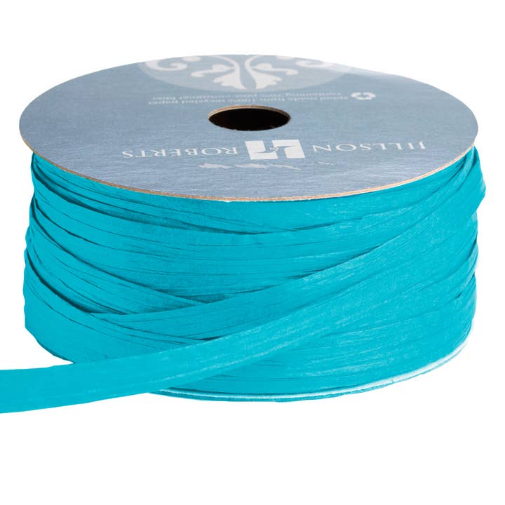 Jillson & Roberts - Wholesale Ribbon - Gift Wrapping - Turquoise Ribbon - Paper Raffia