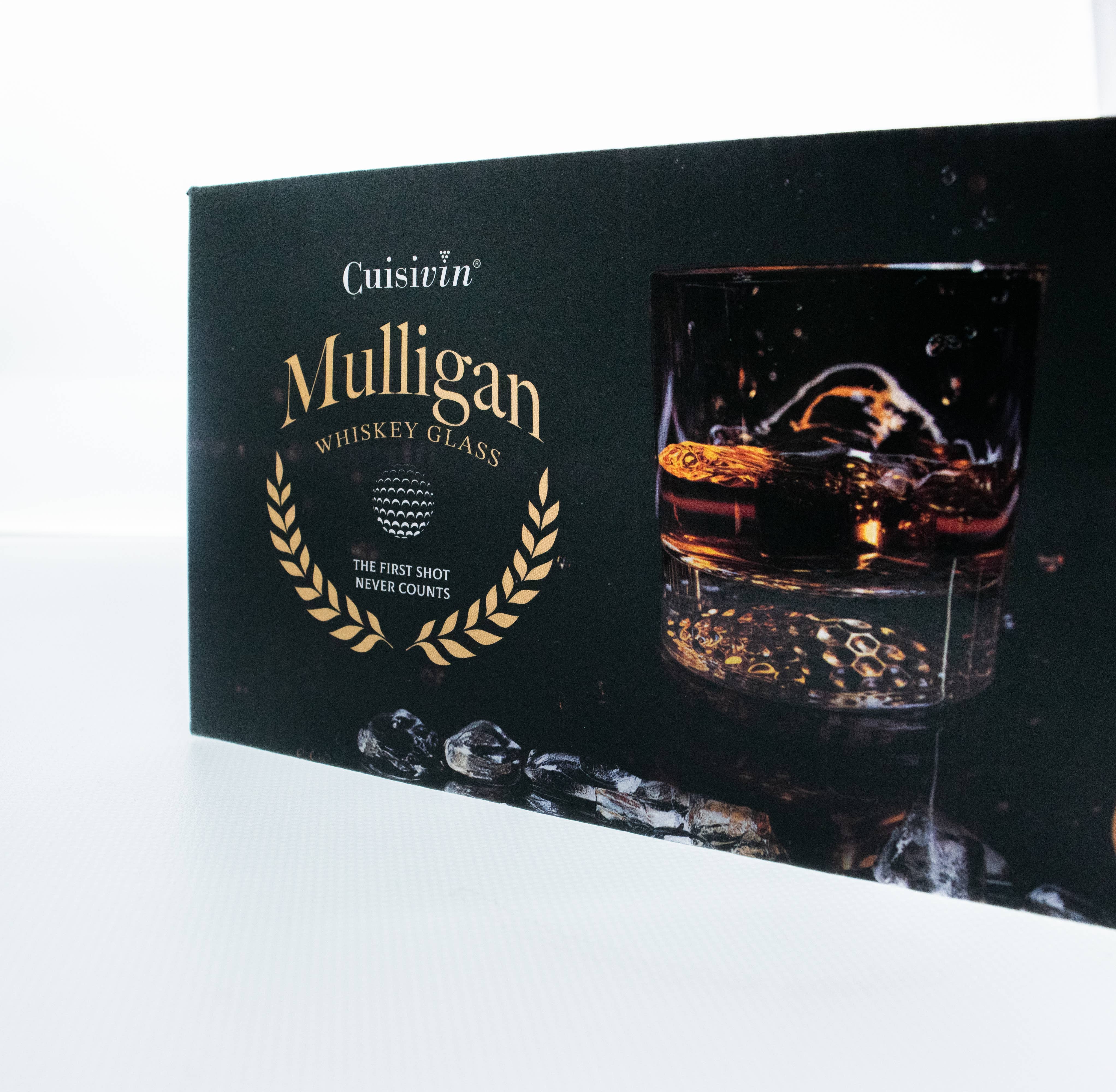 CUISIVIN – Großhandel Cocktail-/Schnapsglas – Mulligan Whiskey-Glas, 4er-Pack, Geschenkverpackung (Preis pro Glas)4