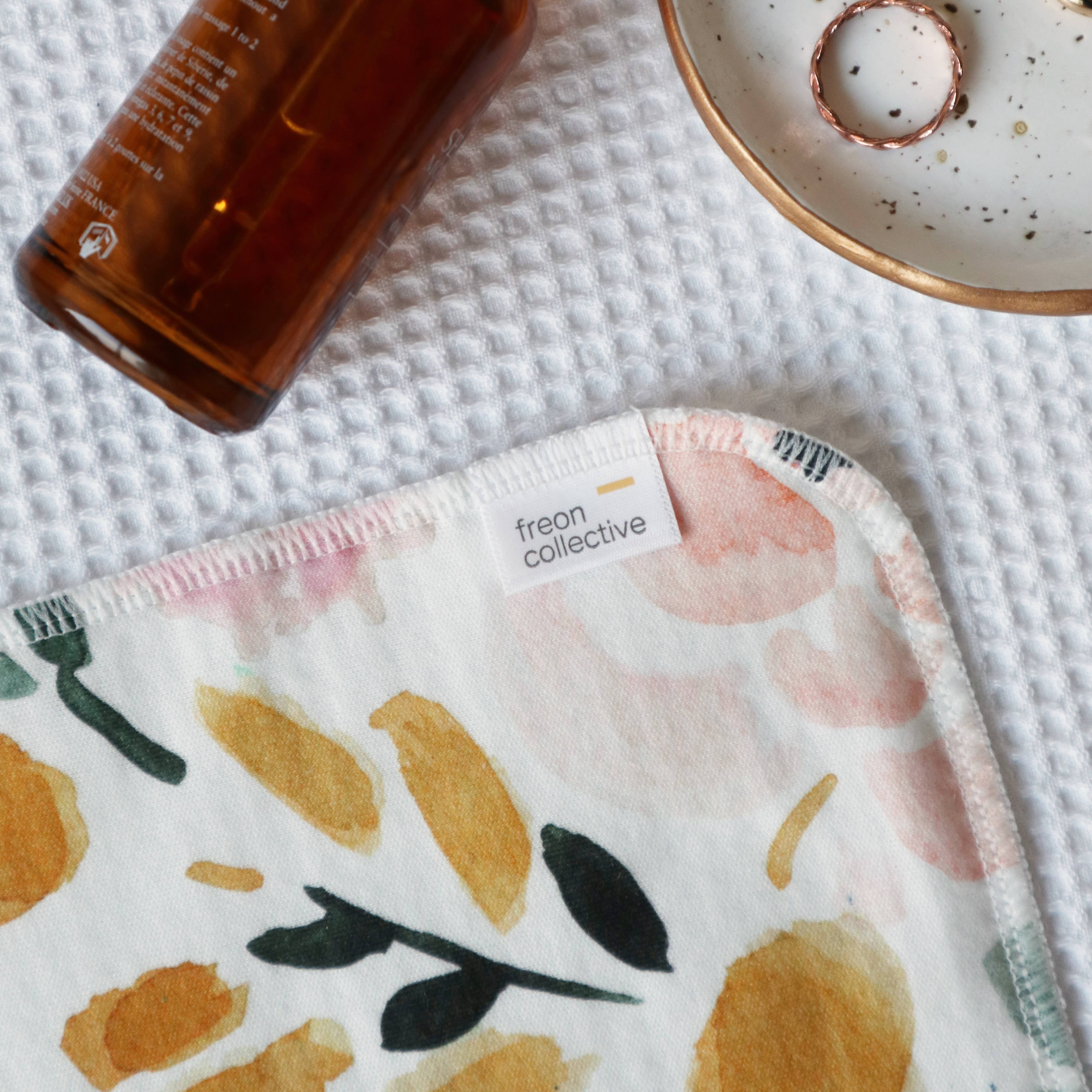 Freon Collective - Wholesale Wash Cloth - Organic Cotton Face Cloth - Sierra Florals4