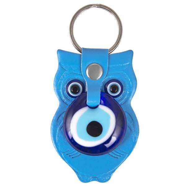 Nai Gifts - Wholesale Keychain - Women's - Evil eye Owl Leather Keychain6