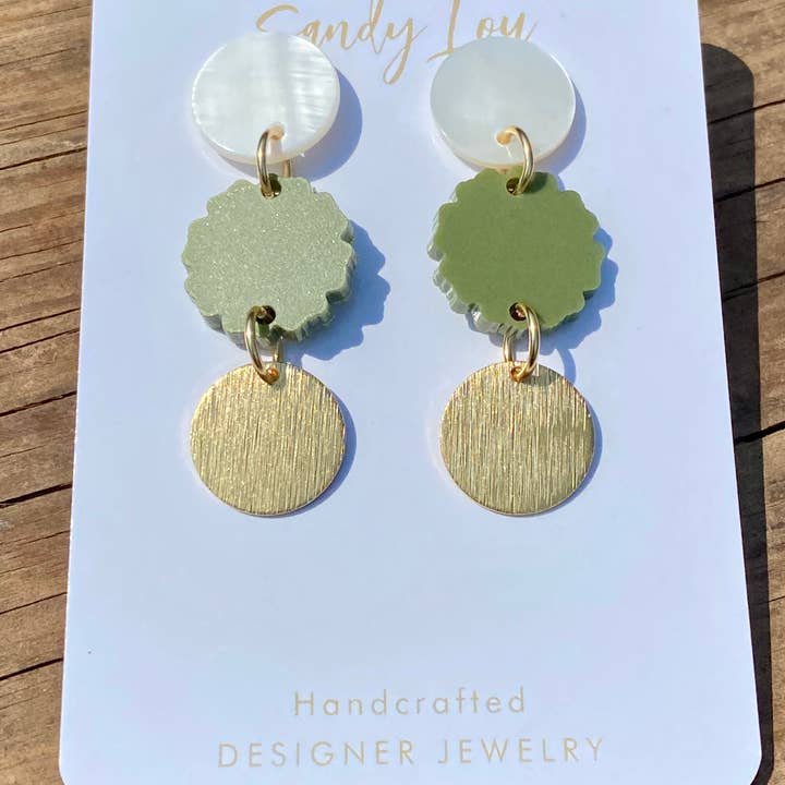 Boho Pearl Dreams Earrings Fall for wholesale by Sandy Lou Designs