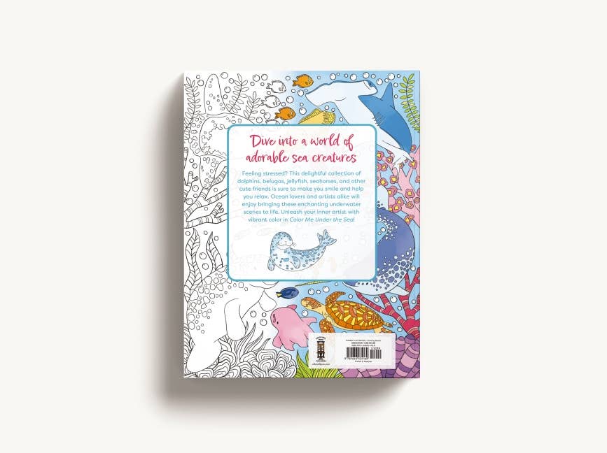 HarperCollins Focus - Wholesale Coloring & Activity Book - Adult - Color Me Under the Sea: An Adorable Adult Coloring Book2