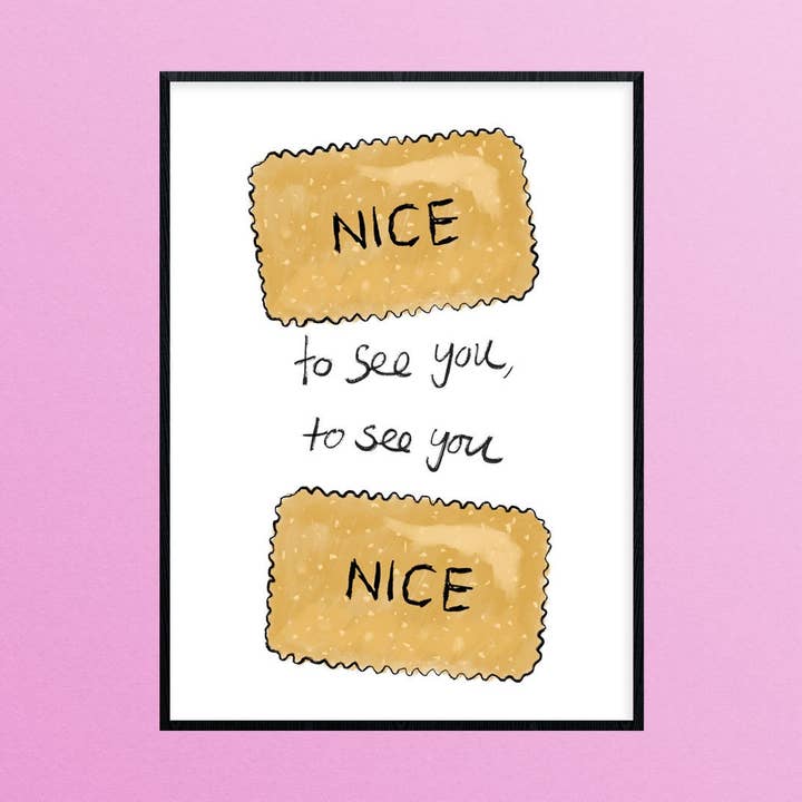 Nice to see you A4 Print, Miss You Gift for wholesale by Just Daydreaming
