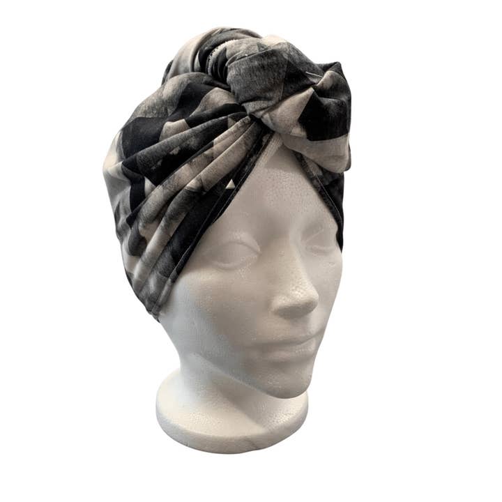 Hair Drying Towel - Black and white for wholesale by Créations Minou