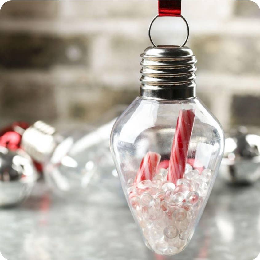 Factory Direct Craft – Engroshandel Julepyntsæt – Akryl fyldbar pæreornament1