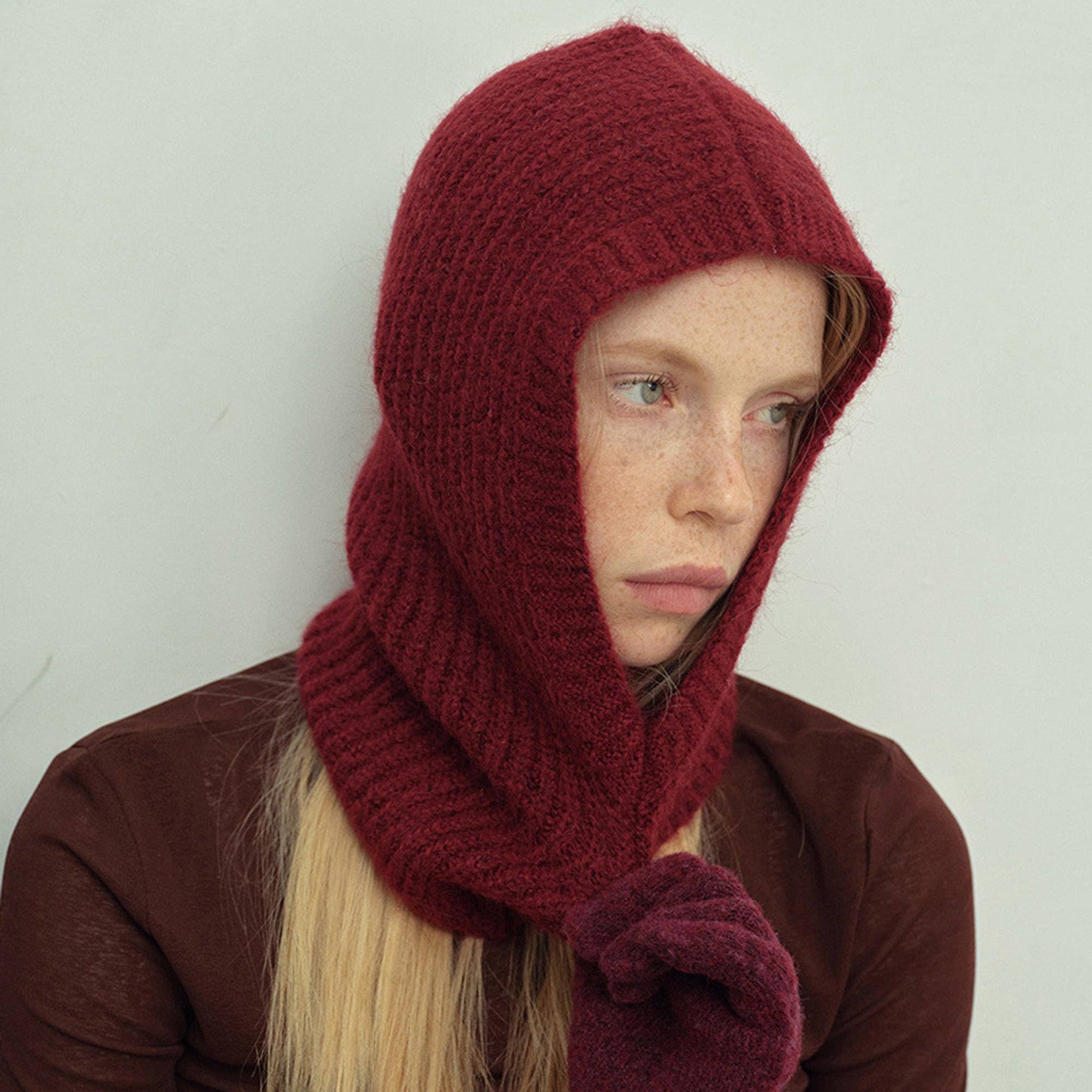 AK Brand - Wholesale Balaclava - Women's - Ribbed Knit Balaclava Hood with Soft Cozy Texture9