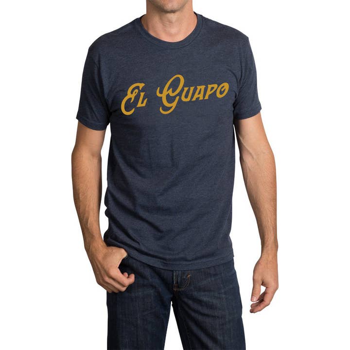 Paris Texas Apparel Co. - Wholesale Screen Printed T-Shirt - Men's - El Guapo T-Shirt - Midnight Navy