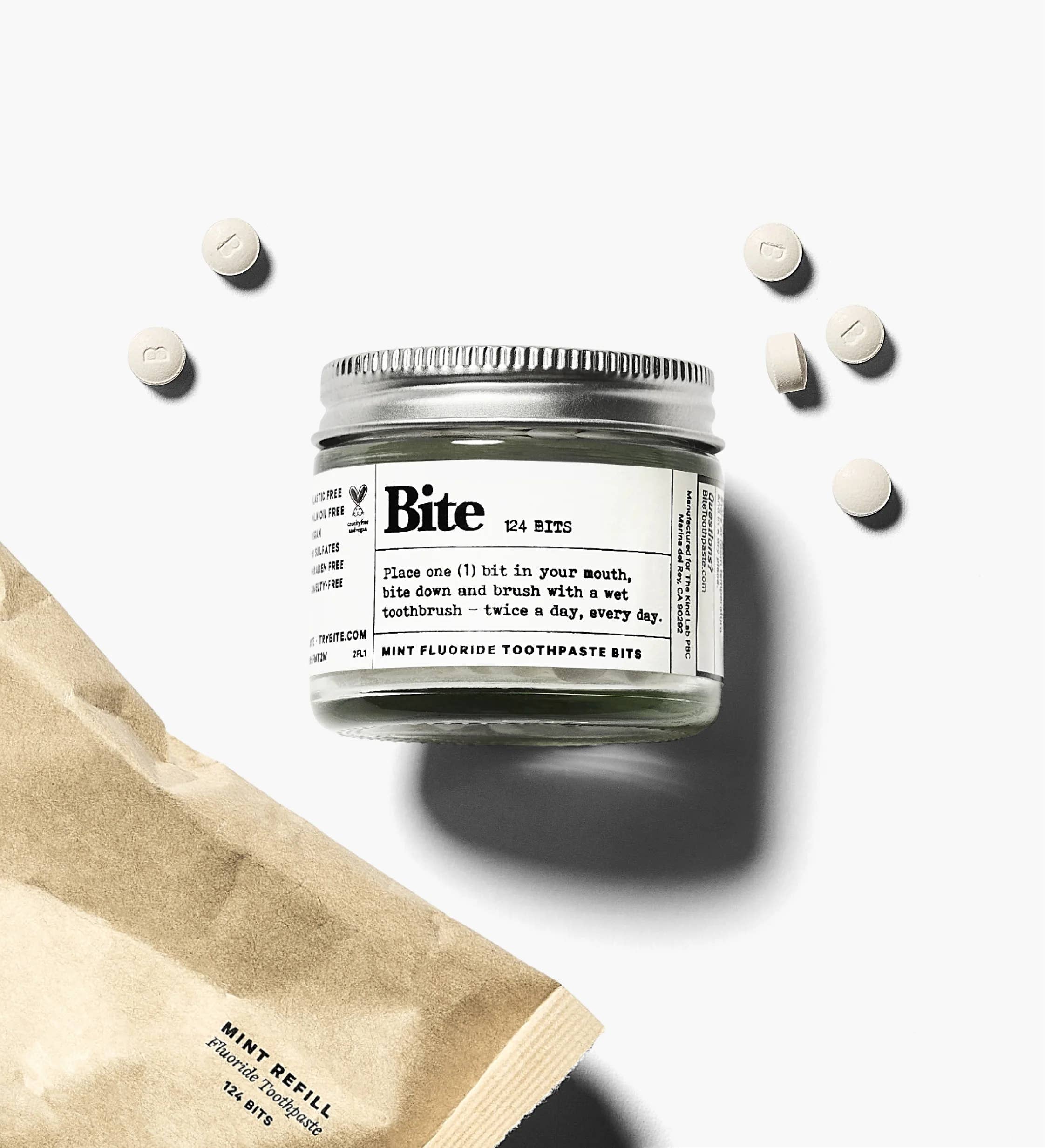 BITE - Wholesale Toothpaste - Toothpaste Bits with Fluoride - 2oz - Mint