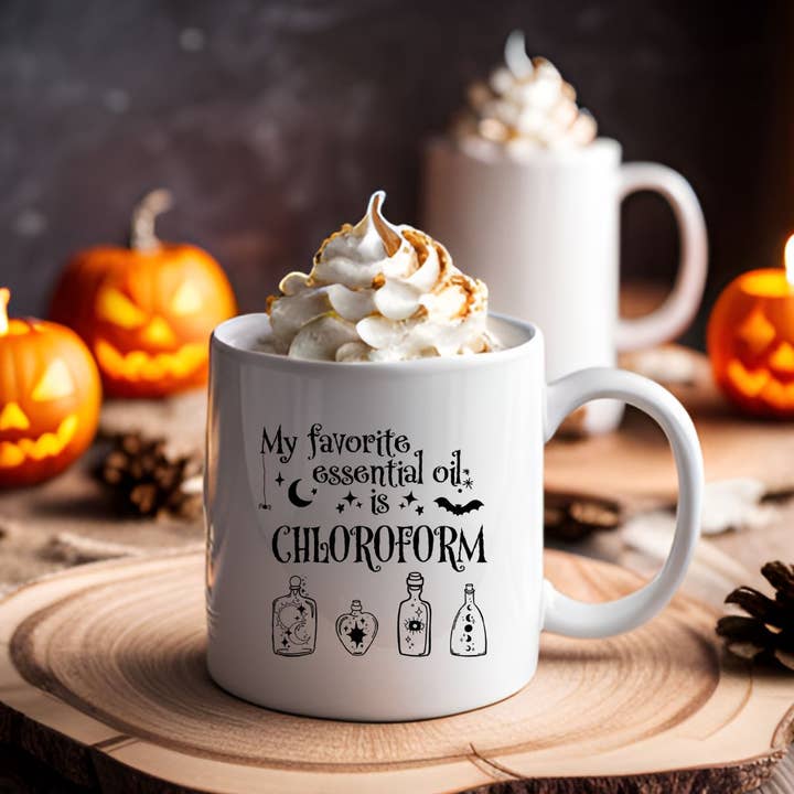 House Of Rodan - Wholesale Coffee Mug - My Favorite Essential Oil is Chloroform Dark Humor Mug