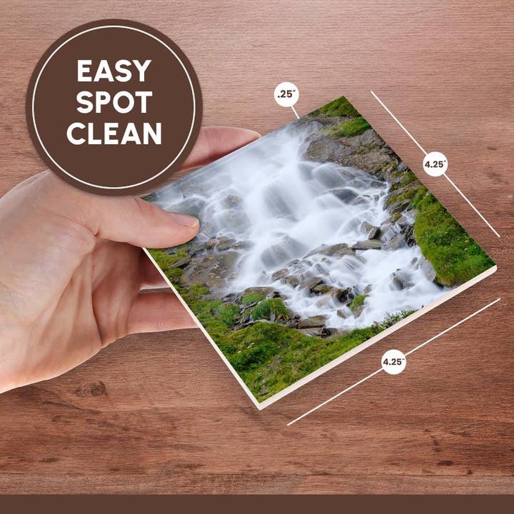 3dRose - Wholesale Coasters - 3dRose, Beilstein waterfall. Otztal Alps in the Naturepark Otztal, Austria., Coaster6