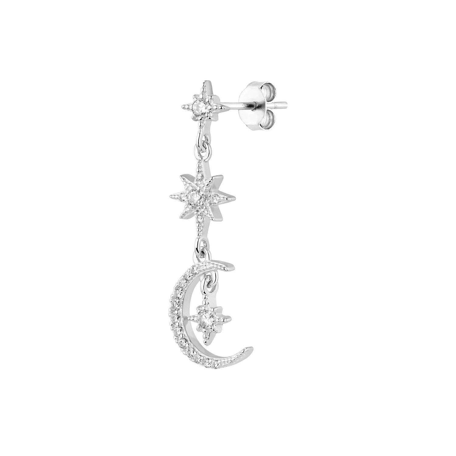 EarCandy Jewelry - Wholesale Single Earring - SEIA SILVER PIERCING EARRING1